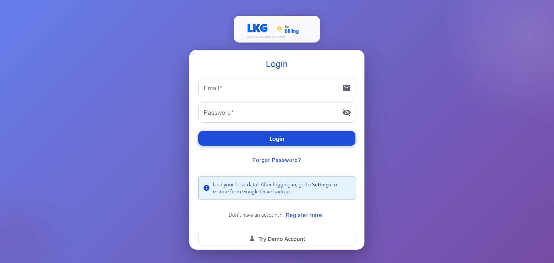 Login Page